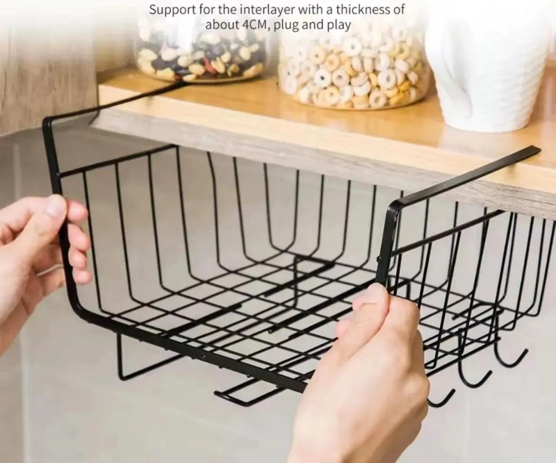 CESTA ORGANIZADORA COLGANTE MULTIUSOS PARA ESTANTERIA - 5