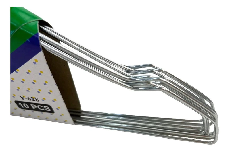 PACK DE 20 COLGADORES METALICOS ANTIDESLIZANTES PARA ROPA - 5