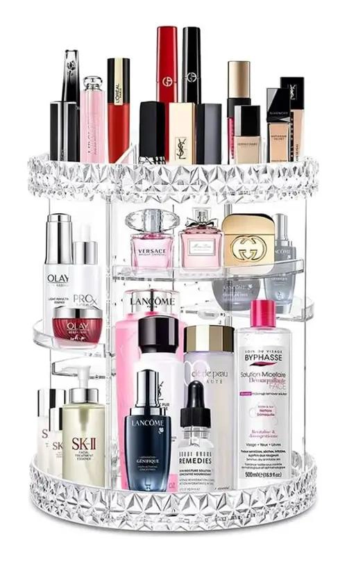 ORGANIZADOR GIRATORIO ACRILICO PARA COSME TICOS Y JOYAS - 7