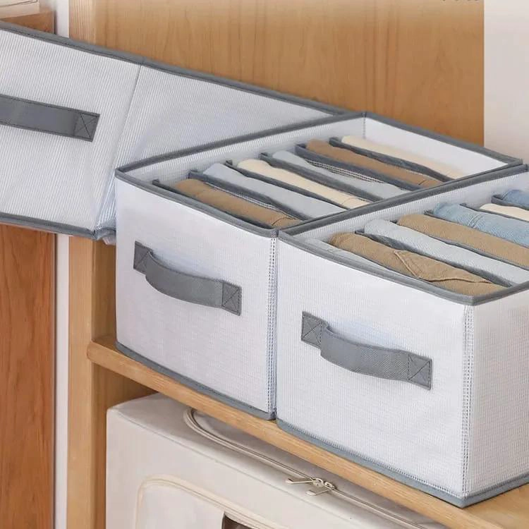 CAJA ORGANIZADORA RECTANGULAR CON 5 DIVISIONES PARA ROPA - 2