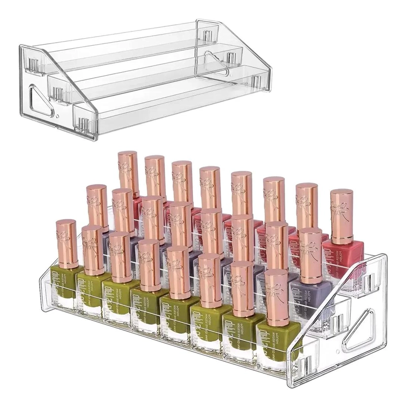 ORGANIZADOR ACRILICO DE MAQUILLAJE DE 3 NIVELES - 2