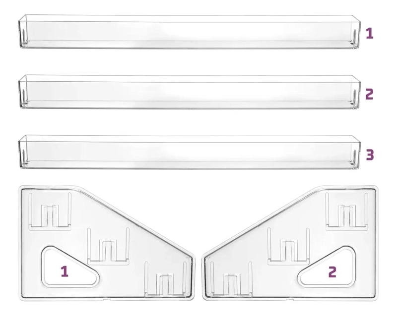 ORGANIZADOR ACRILICO DE MAQUILLAJE DE 3 NIVELES - 3