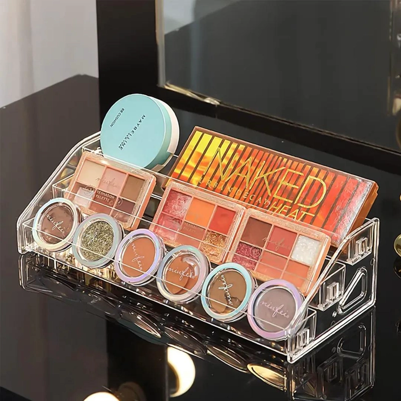 ORGANIZADOR ACRILICO DE MAQUILLAJE DE 3 NIVELES - 4
