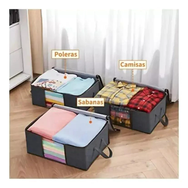ORGANIZADOR DE ROPA PARA CLOSET 60X45X30 IDEAL PARA ALMACENAMIENTO - 4