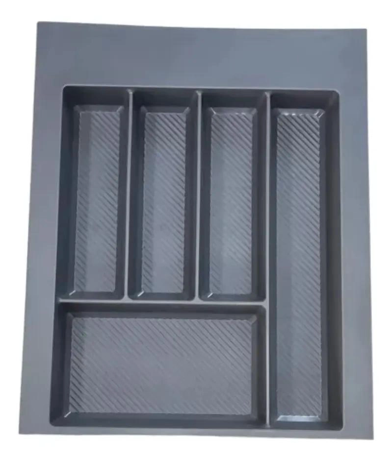 CUBERTERO AJUSTABLE PARA CAJONES DE COCINA ANTRACITA - 1