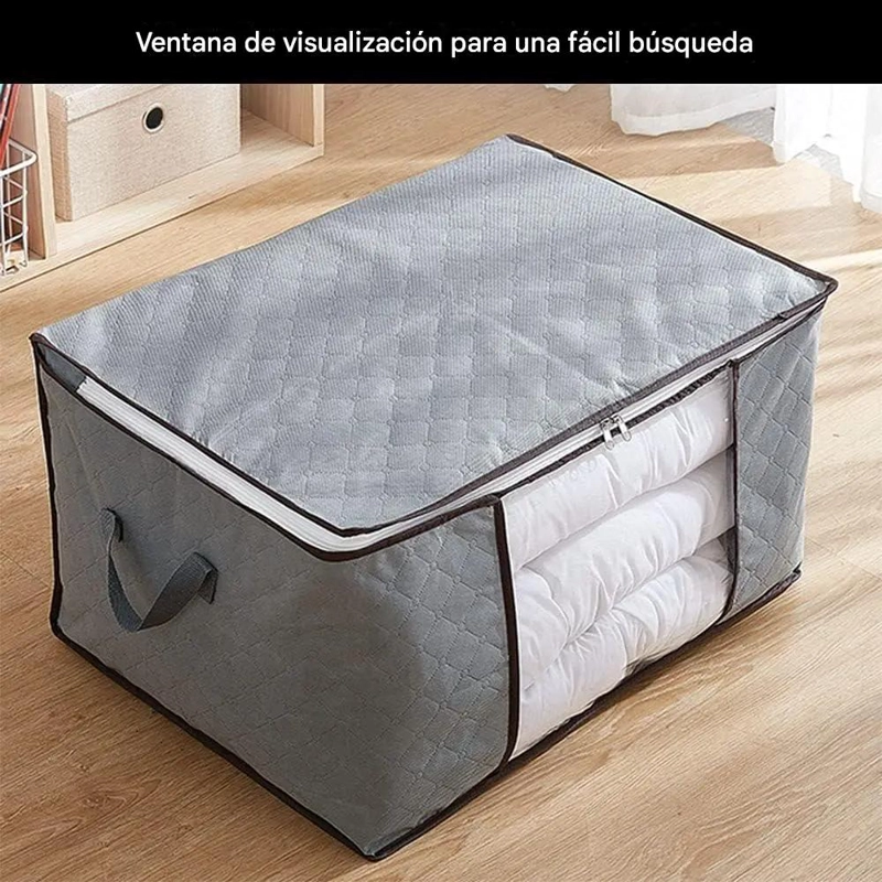 PACK DE 3 BOLSAS ORGANIZADORAS PARA ALMACENAMIENTO DE ROPA Y MANTAS - 4