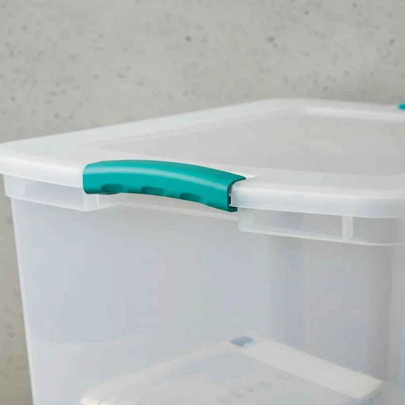 CAJA ORGANIZADORA DE PLASTICO 45 LITROS APILABLE Y ANIDABLE - 9