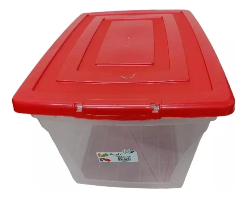 CAJA ORGANIZADORA DE PLASTICO PARA ALMACENAMIENTO 32 LITROS - 3