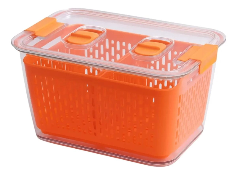 ORGANIZADOR DE REFRIGERADOR CON MALLA COLADOR 1.5L - 1
