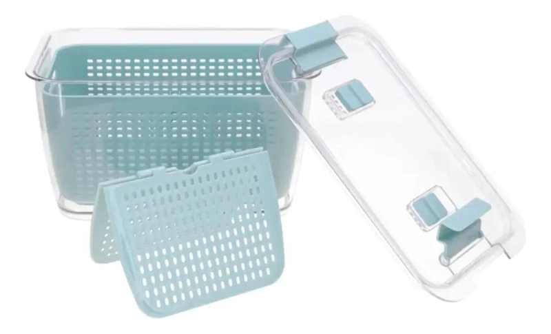 ORGANIZADOR DE REFRIGERADOR CON MALLA COLADOR 1.5L - 5