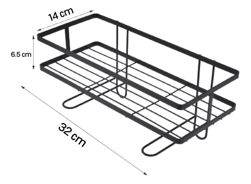 ESTANTE ORGANIZADOR METALICO PARA BAÑO, REPISA SOBRE INODORO - 4