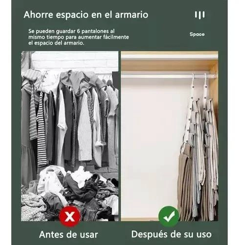 PERCHA PLEGABLE 6 EN 1 PARA PANTALONES Y CORBATAS - 5