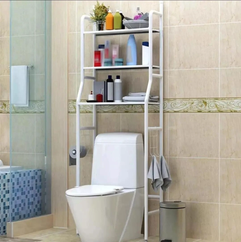 RACK ORGANIZADOR DE BAÑO DE TRES NIVELES PARA ESPACIOS REDUCIDOS - 3