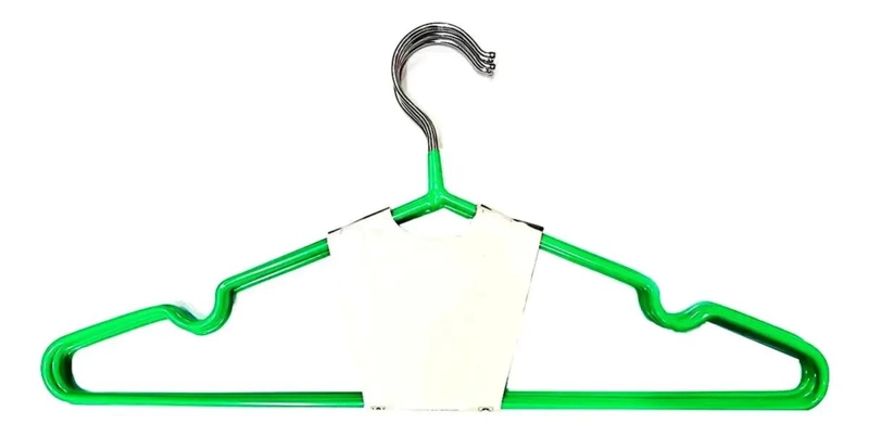 SET DE 5 COLGADORES METALICOS ENGOMADOS PARA ROPA - 3