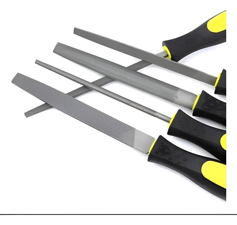 SET DE 5 LIMADORAS ACERO CON MANGO ERGONOMICO - 1