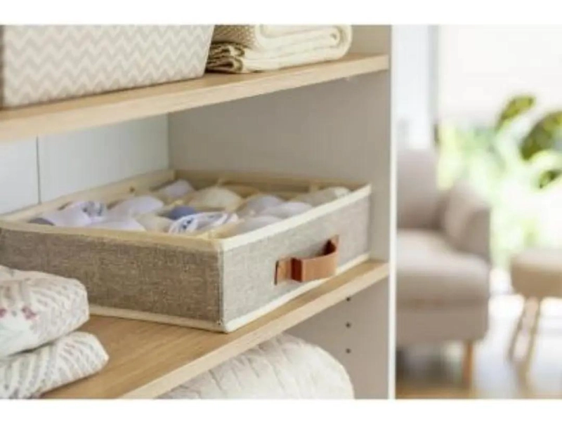 CAJA ORGANIZADORA DE TELA CON 16 COMPARTIMENTOS PARA ACCESORIOS - 2