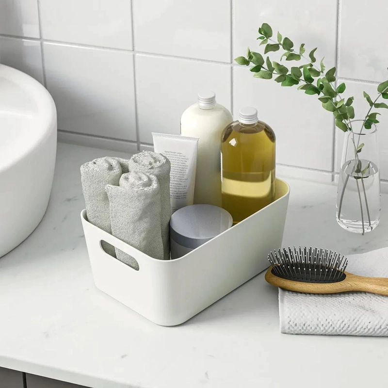 CAJA ORGANIZADORA MULTIUSOS GRIS OSCURO 24X17 CM - 3