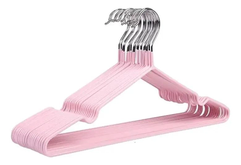 SET DE 10 GANCHOS DE METAL ANTIDESLIZANTES PARA ROPA - 1
