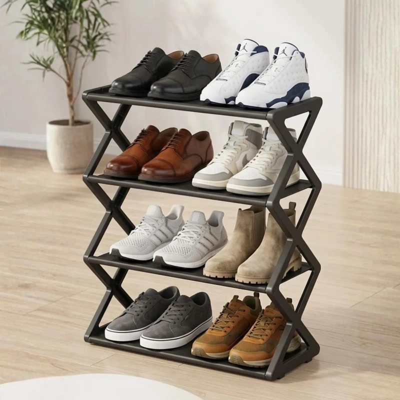 ZAPATERA PLEGABLE ACORDEON PARA 12 PARES DE CALZADO - 9