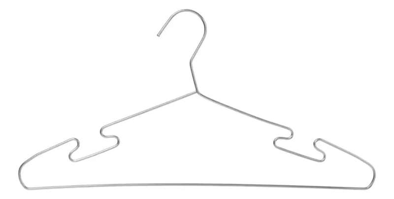 SET DE 30 COLGADORES DE ROPA METALICOS ANTIDESLIZANTES - 3