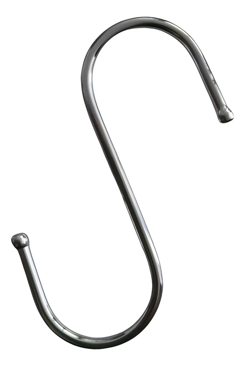 PACK DE 30 GANCHOS GRANDES TIPO S DE ACERO RESISTENTE - 2