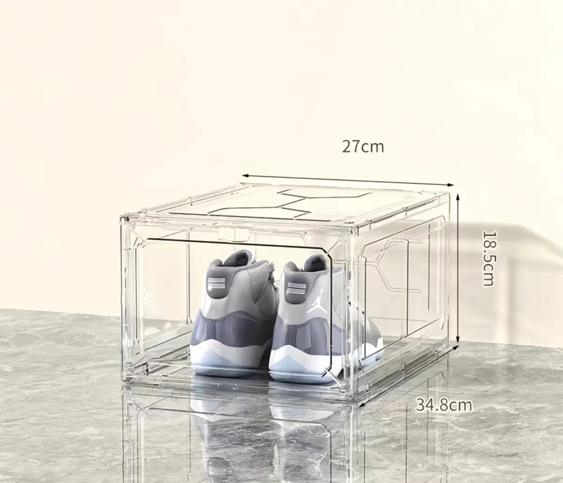 CAJA ORGANIZADORA APILABLE PARA ZAPATOS CON DISEÑO VENTILADO - 2