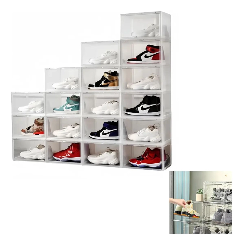 CAJA ORGANIZADORA APILABLE PARA ZAPATOS CON DISEÑO VENTILADO - 3