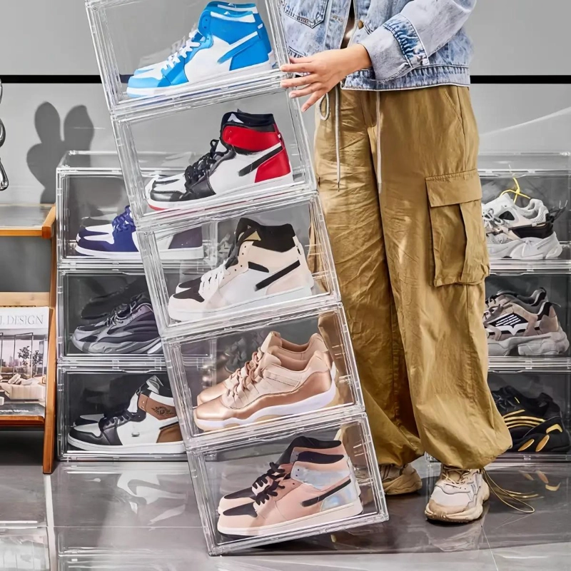 CAJA ORGANIZADORA APILABLE PARA ZAPATOS CON DISEÑO VENTILADO - 6