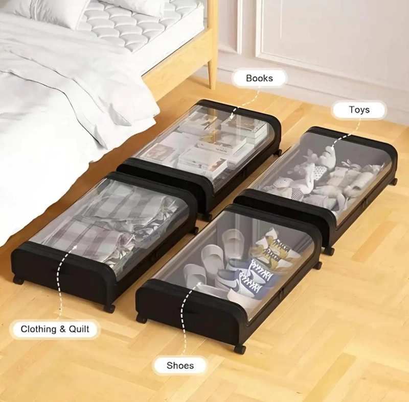 CAJAS ORGANIZADORAS MULTIUSO PARA ALMACENAMIENTO BAJO CAMA - 4
