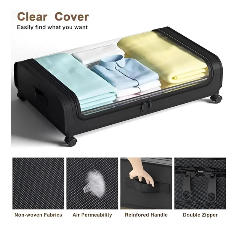 CAJAS ORGANIZADORAS MULTIUSO PARA ALMACENAMIENTO BAJO CAMA - 5