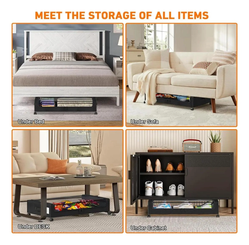 CAJAS ORGANIZADORAS MULTIUSO PARA ALMACENAMIENTO BAJO CAMA - 9