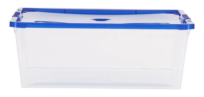CAJA ORGANIZADORA PLASTICA APILABLE DE 10 LITROS - 1