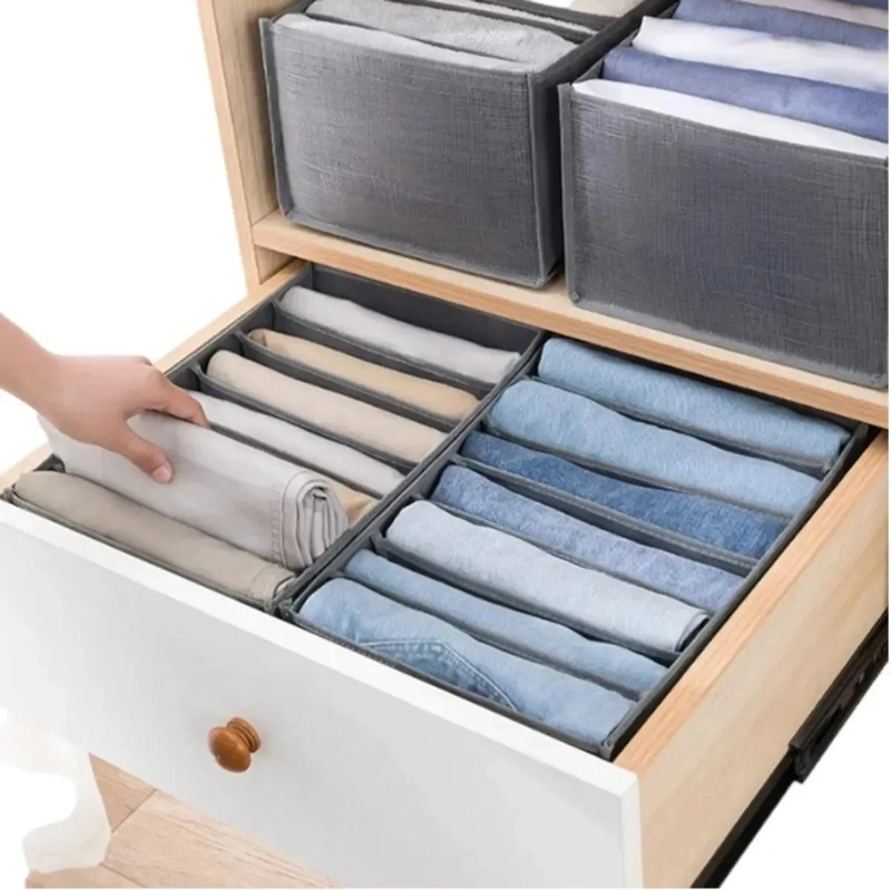 ORGANIZADOR DE ROPA PLEGABLE PARA CLOSET Y CAJONES - 3