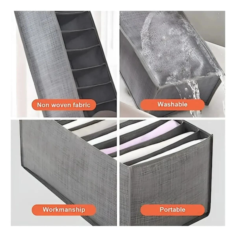 ORGANIZADOR DE ROPA PLEGABLE PARA CLOSET Y CAJONES - 6