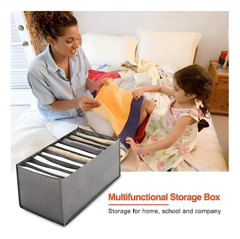 ORGANIZADOR DE ROPA PLEGABLE PARA CLOSET Y CAJONES - 8