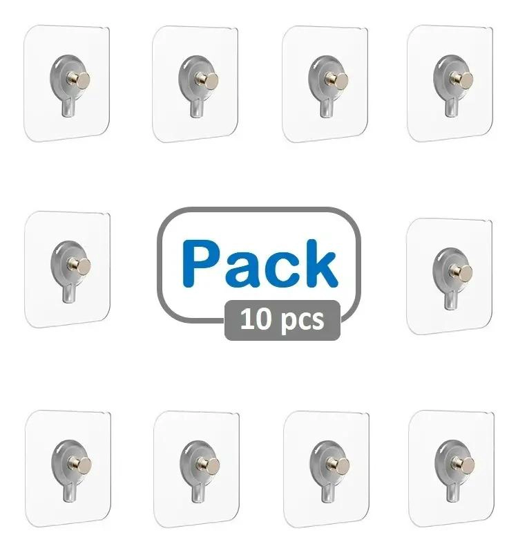 SOPORTE ADHESIVO COLGADOR PARA CUADROS PACK DE 10 PIEZAS - 4