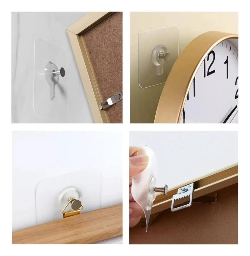 SOPORTE ADHESIVO COLGADOR PARA CUADROS PACK DE 10 PIEZAS - 6