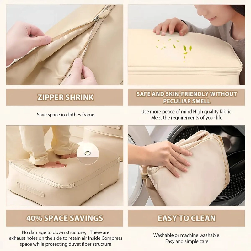 BOLSA ORGANIZADORA PLEGABLE PARA ROPA Y ROPA DE CAMA - 2