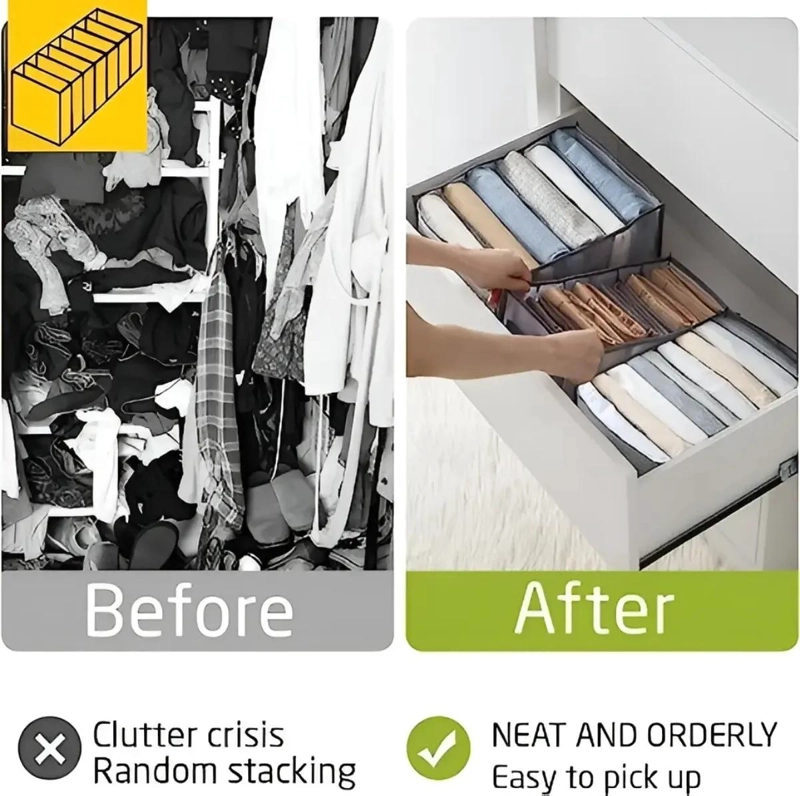 ORGANIZADOR PLEGABLE PARA ROPA Y ACCESORIOS EN TELA - 5