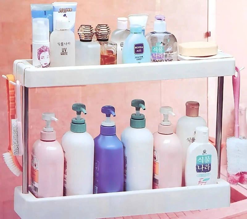 ORGANIZADOR MULTIFUNCIONAL DE 2 NIVELES PARA COCINA Y BAÑO - 3