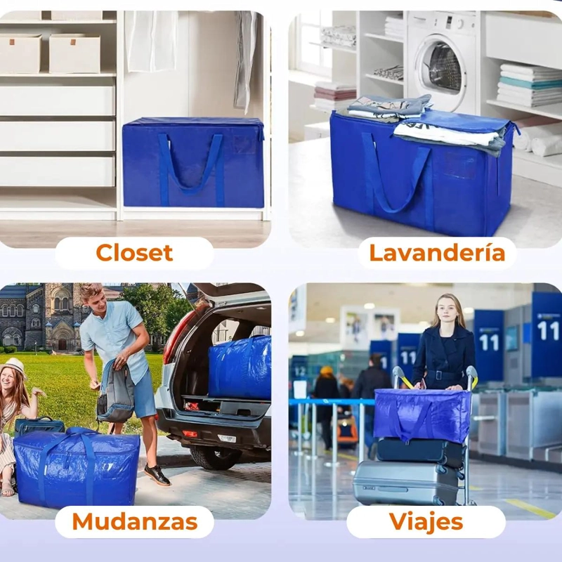 BOLSA DE ALMACENAMIENTO EXTRA GRANDE 90 LITROS CON ASAS REFORZADAS - 5