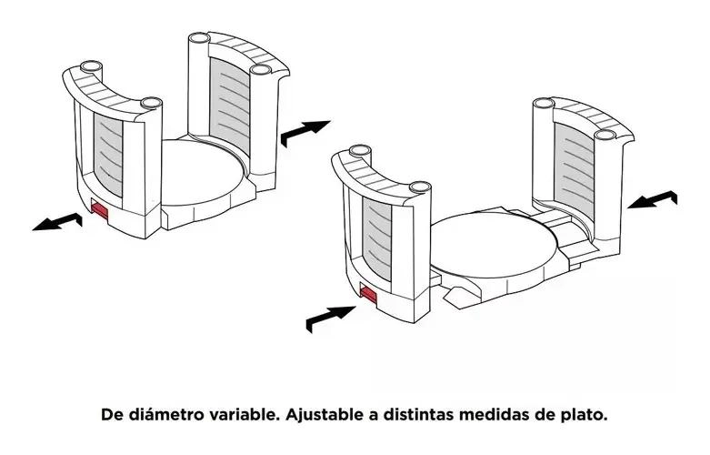 SOPORTE AJUSTABLE PARA PLATOS DE 180 A 270 MM - 4