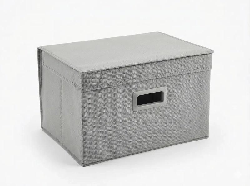 CAJA ORGANIZADORA PLEGABLE CON TAPA TRANSPARENTE PARA ROPA - 1