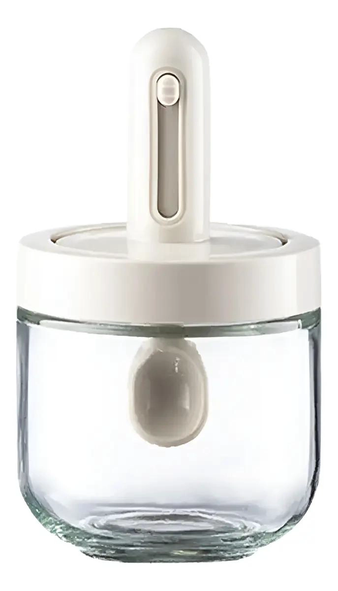 TARRO ORGANIZADOR DE ESPECIAS CON CUCHARA TELESCOPICA 300ML - 1