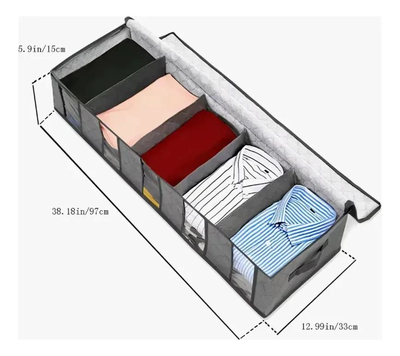 CAJAS ORGANIZADORAS PLEGABLES PARA ALMACENAMIENTO BAJO CAMA - 4