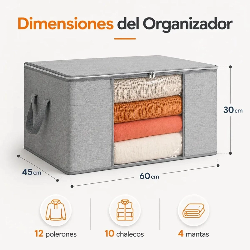PACK DE 6 BOLSAS ORGANIZADORAS DE ALMACENAMIENTO 90L - 2