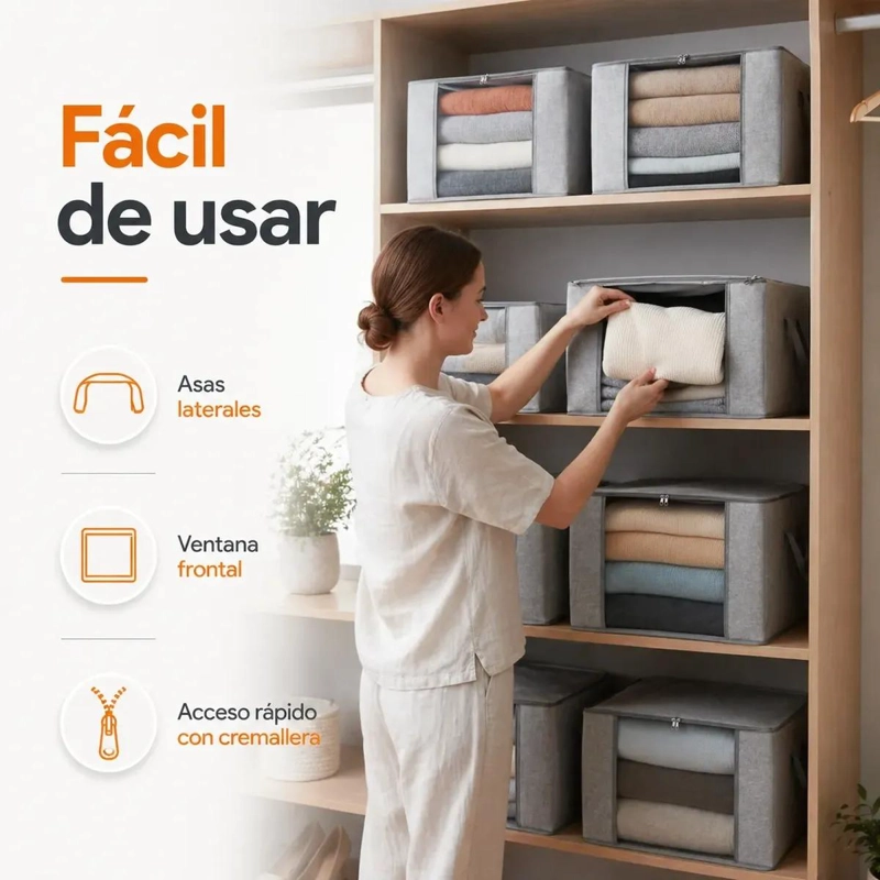 PACK DE 6 BOLSAS ORGANIZADORAS DE ALMACENAMIENTO 90L - 6
