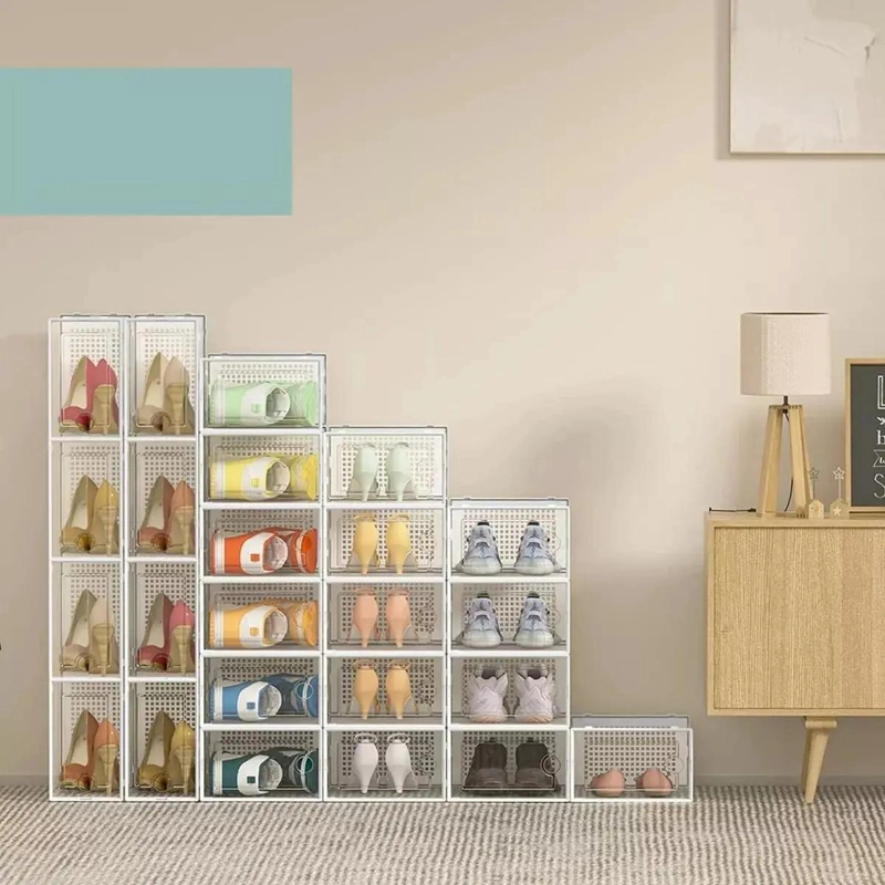 SET DE 6 CAJAS ORGANIZADORAS APILABLES PARA CALZADO - 7
