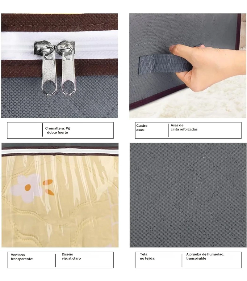 CAJAS ORGANIZADORAS PLEGABLES PARA ALMACENAMIENTO BAJO CAMA - 4