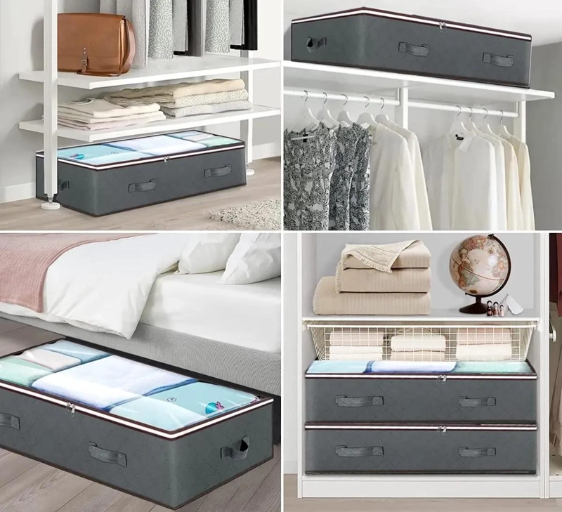 CAJAS ORGANIZADORAS PLEGABLES PARA ALMACENAMIENTO BAJO CAMA - 9